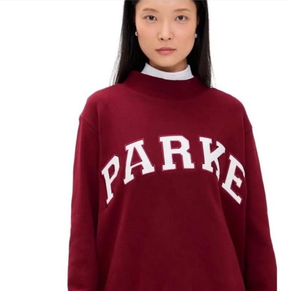 NWT PARKE Back To School Varsity Mockneck L/XL - Picture 2 of 4
